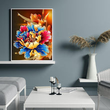 Lade das Bild in den Galerie-Viewer, Blume - voller runder Diamant - 30x40cm
