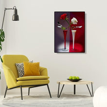 Lade das Bild in den Galerie-Viewer, Blume - voller runder Diamant - 30x40cm
