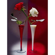 Lade das Bild in den Galerie-Viewer, Blume - voller runder Diamant - 30x40cm