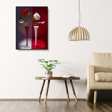 Lade das Bild in den Galerie-Viewer, Blume - voller runder Diamant - 30x40cm