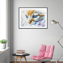 Lade das Bild in den Galerie-Viewer, Kätzchen - voller runder Diamant - 30x40cm