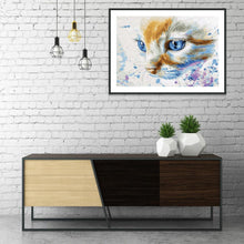 Lade das Bild in den Galerie-Viewer, Kätzchen - voller runder Diamant - 30x40cm