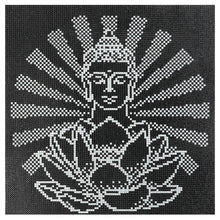Lade das Bild in den Galerie-Viewer, Leuchtende Buddha-Statue - voller runder Diamant - 35x35cm