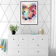 Lade das Bild in den Galerie-Viewer, Pferd - voller runder Diamant - 30x40cm