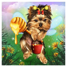 Lade das Bild in den Galerie-Viewer, Hund - volle Diamant-Malerei - 30x30cm