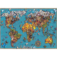 Lade das Bild in den Galerie-Viewer, Schmetterling Karte - voller runder Diamant - 50x40cm