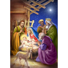 Lade das Bild in den Galerie-Viewer, Geburt von Jesus - volle Diamant-Malerei - 30x40cm