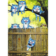 Lade das Bild in den Galerie-Viewer, Katzen - volle Diamant-Malerei - 30x40cm
