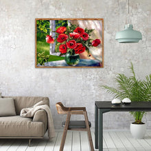 Lade das Bild in den Galerie-Viewer, Blumen - volle Diamant-Malerei - 40x30cm