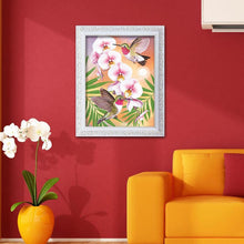 Lade das Bild in den Galerie-Viewer, Blumenvogel - volle Diamant-Malerei - 30x40cm