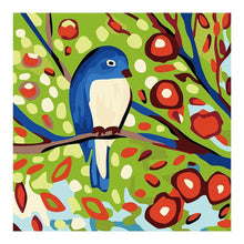 Lade das Bild in den Galerie-Viewer, Zweig Vogel - voller runder Diamant - 30x30cm