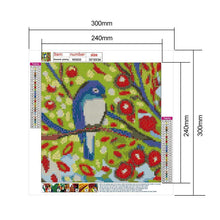 Lade das Bild in den Galerie-Viewer, Zweig Vogel - voller runder Diamant - 30x30cm