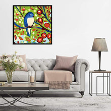 Lade das Bild in den Galerie-Viewer, Zweig Vogel - voller runder Diamant - 30x30cm
