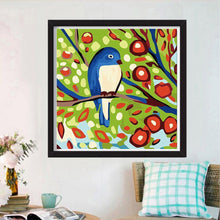 Lade das Bild in den Galerie-Viewer, Zweig Vogel - voller runder Diamant - 30x30cm