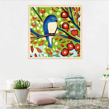 Lade das Bild in den Galerie-Viewer, Zweig Vogel - voller runder Diamant - 30x30cm