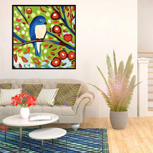 Lade das Bild in den Galerie-Viewer, Zweig Vogel - voller runder Diamant - 30x30cm