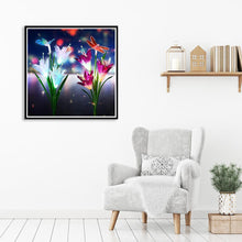 Lade das Bild in den Galerie-Viewer, Libelle Blume - voller runder Diamant - 30x30cm