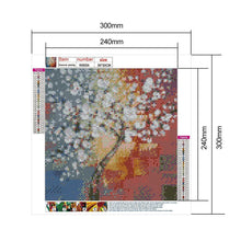 Lade das Bild in den Galerie-Viewer, Blütenblüte - voller runder Diamant - 30x30cm