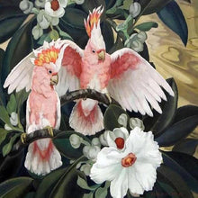 Lade das Bild in den Galerie-Viewer, Vogel und Blume - volle Diamant-Malerei - 30x30cm
