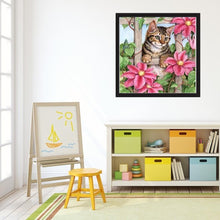 Lade das Bild in den Galerie-Viewer, Katze - volle Diamant-Malerei - 30x30cm
