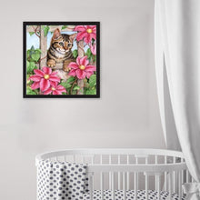 Lade das Bild in den Galerie-Viewer, Katze - volle Diamant-Malerei - 30x30cm