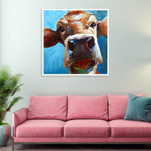 Lade das Bild in den Galerie-Viewer, Rinder - voller runder Diamant - 30x30cm