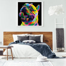 Lade das Bild in den Galerie-Viewer, Hund - voller runder Diamant - 30x30cm