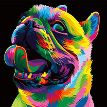 Lade das Bild in den Galerie-Viewer, Hund - voller runder Diamant - 30x30cm