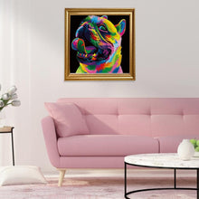 Lade das Bild in den Galerie-Viewer, Hund - voller runder Diamant - 30x30cm