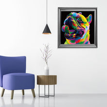 Lade das Bild in den Galerie-Viewer, Hund - voller runder Diamant - 30x30cm