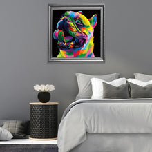 Lade das Bild in den Galerie-Viewer, Hund - voller runder Diamant - 30x30cm