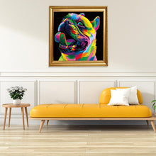Lade das Bild in den Galerie-Viewer, Hund - voller runder Diamant - 30x30cm