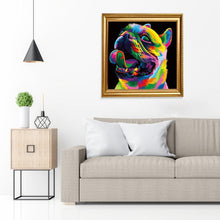 Lade das Bild in den Galerie-Viewer, Hund - voller runder Diamant - 30x30cm