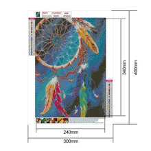 Lade das Bild in den Galerie-Viewer, Dreamcatcher - voller runder Diamant - 30x40cm