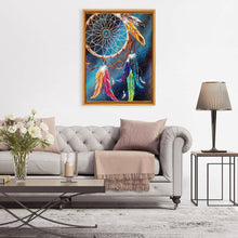 Lade das Bild in den Galerie-Viewer, Dreamcatcher - voller runder Diamant - 30x40cm