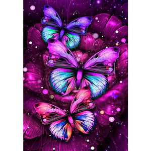 Schmetterling - volle Diamant-Malerei - 40x30cm