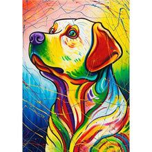 Lade das Bild in den Galerie-Viewer, Hund - voller runder Diamant - 30x40cm