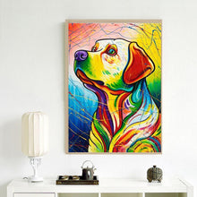 Lade das Bild in den Galerie-Viewer, Hund - voller runder Diamant - 30x40cm