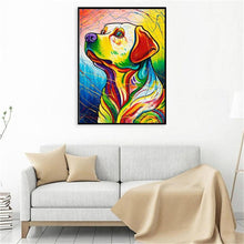 Lade das Bild in den Galerie-Viewer, Hund - voller runder Diamant - 30x40cm