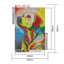 Lade das Bild in den Galerie-Viewer, Hund - voller runder Diamant - 30x40cm