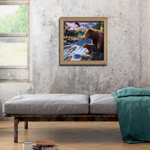 Lade das Bild in den Galerie-Viewer, Bär - voller runder Diamant - 30x30cm