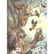 Lade das Bild in den Galerie-Viewer, Vögel und Baum Mann - volle Diamant-Malerei - 30x40cm