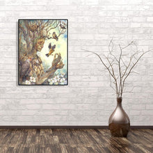 Lade das Bild in den Galerie-Viewer, Vögel und Baum Mann - volle Diamant-Malerei - 30x40cm