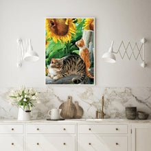 Lade das Bild in den Galerie-Viewer, Katze - volle Diamant-Malerei - 30x40cm