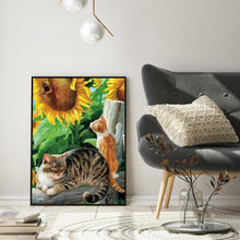 Lade das Bild in den Galerie-Viewer, Katze - volle Diamant-Malerei - 30x40cm