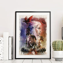 Lade das Bild in den Galerie-Viewer, Spiel der Throne - volle Diamant-Malerei - 30x40cm