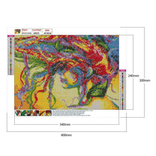 Lade das Bild in den Galerie-Viewer, Schönheit - voller runder Diamant - 40x30cm