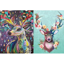 Lade das Bild in den Galerie-Viewer, Elch - runder runder Diamant - 30x40cm