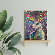 Lade das Bild in den Galerie-Viewer, Elch - runder runder Diamant - 30x40cm