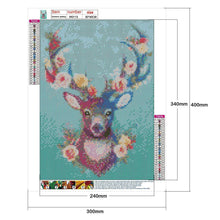 Lade das Bild in den Galerie-Viewer, Elch - runder runder Diamant - 30x40cm